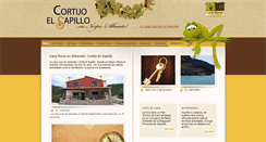 Desktop Screenshot of cortijoelsapillo.com